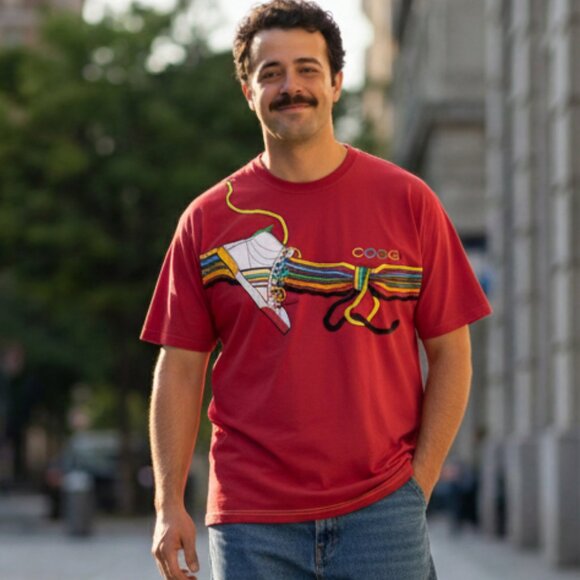 COOGI Other - Vintage COOGI Y2K Red T-Shirt Men’s XXL Heavyweight Hip Hop Streetwear Authentic